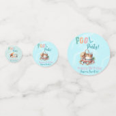 おもしろいサマープールパーティーウォーターカラースウィート16 コンフェッティ (裏面)