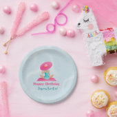 おもしろいサマープールパーティーウォーターカラースウィート16 ペーパープレート (パーティー)