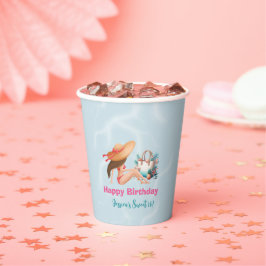 おもしろいサマープールパーティーウォーターカラースウィート16 紙コップ