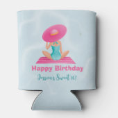 おもしろいサマープールパーティーウォーターカラースウィート16 缶クーラー (裏面)