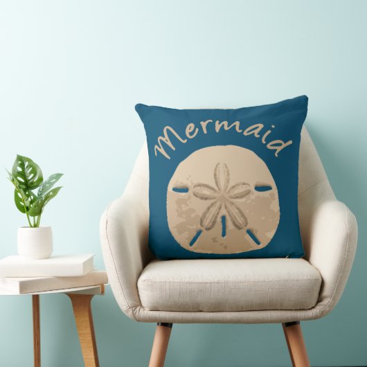 おもしろいサマーホリデーマーメイドサンドドルアートビーチ クッション (椅子)