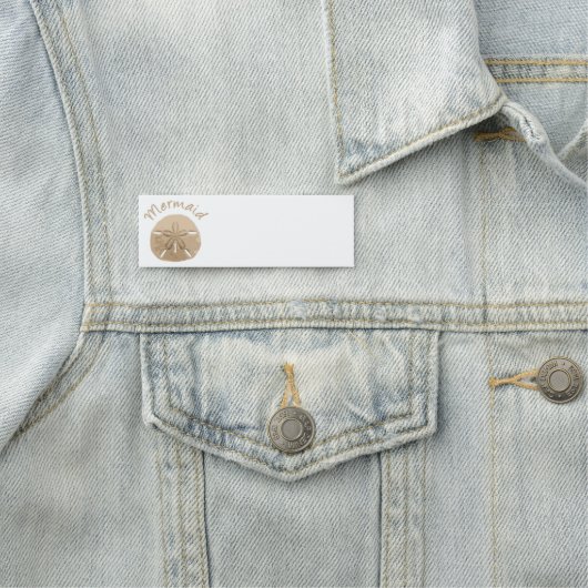 おもしろいサマーホリデーマーメイドサンドドルアートビーチ 名札 (インサイチュ)