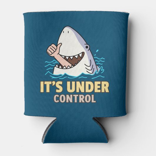 おもしろいサメを支配する 缶クーラー (正面)