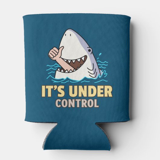 おもしろいサメを支配する 缶クーラー (裏面)