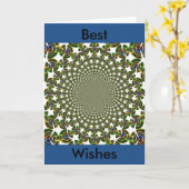 おもしろいサメデザイングリーティングカード垂直テンプレート カード (黄色い花)