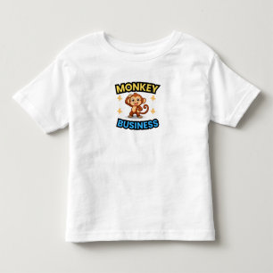 おもしろいサル トドラーTシャツ