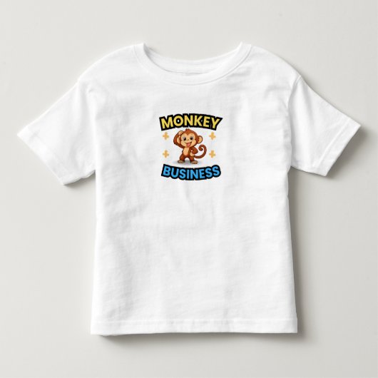 おもしろいサル トドラーTシャツ (正面)