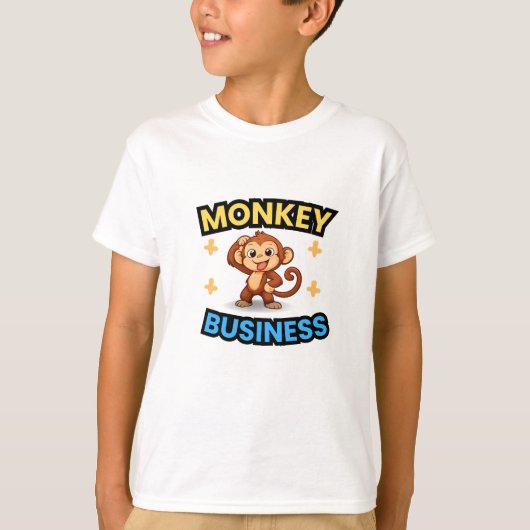 おもしろいサル Tシャツ (正面)