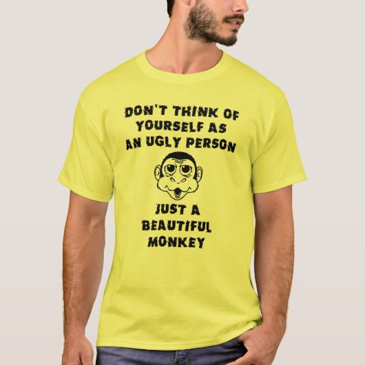 おもしろいサルTシャツ Tシャツ (正面)