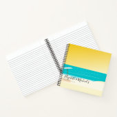 おもしろいサンセットビーチバケットリストカスタムKeepsake ノートブック (内部)