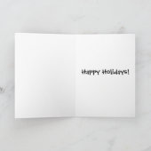 おもしろいサンタさんへの手紙 私は良い子だったよ ホリデーチェックリスト シーズンカード (内部)