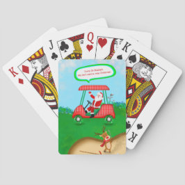 おもしろいサンタとトナカイ遊ズゴルフ トランプ