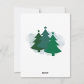 おもしろいサンタとミセスクロース踊りクリスマスカード シーズンカード (裏面)