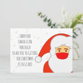 おもしろいサンタオンフロウハッピークリスマスクコービデ シーズンカード (スタンド正面)