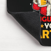 おもしろいサンタクロースお前のファルトを舌で叩きたい マウスパッド (コーナー)