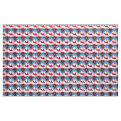 おもしろいサンタクロースが贈り物をキャンディーケイン ファブリック (ヤード)