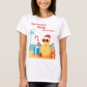 おもしろいサンタクロースのクリスマスの新年をパーソナライズ Tシャツ (正面)