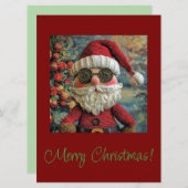 おもしろいサンタクロースのクリスマスカード シーズンカード (正面/裏面)