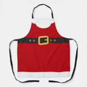 おもしろいサンタクロースは赤いクリスマス休暇に似合う エプロン (正面)