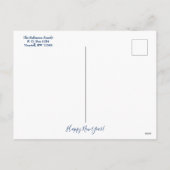 おもしろいサンタクロースシーズンハッピーニューイヤー シーズンポストカード (裏面)