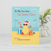 おもしろいサンタクロースシーズン新年おめでとう シーズンカード (スタンド正面)