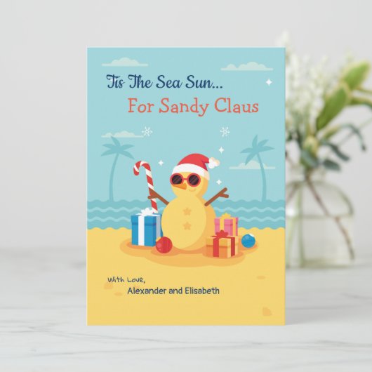 おもしろいサンタクロースシーズン新年おめでとう シーズンカード (スタンド正面)