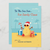 おもしろいサンタクロースシーズン新年おめでとう シーズンカード (正面/裏面)