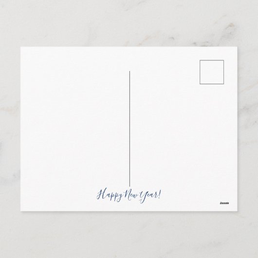 おもしろいサンタクロースシーズン新年おめでとう シーズンポストカード (裏面)