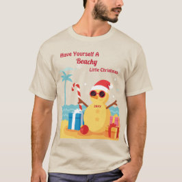 おもしろいサンタクロースホリデークリスマス雪だるまカスタム Tシャツ