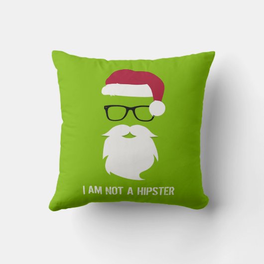 おもしろいサンタクロース – 私はカバではない クッション (裏面)