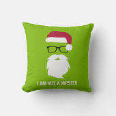 おもしろいサンタクロース – 私はカバではない クッション (正面)