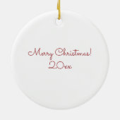 おもしろいサンタクロースinオールドゴーカートカスタマイズ セラミックオーナメント (裏面)