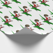 おもしろいサンタクールクロース ラッピングペーパー (角)