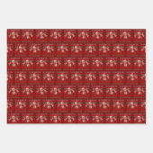 おもしろいサンタトランプ私はクリスマスに帰る ラッピングペーパーシート (正面3)