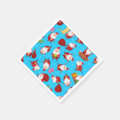 おもしろいサンタハピークリスマス |クリスマス休暇 スタンダードカクテルナプキン (角)