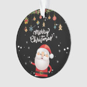 おもしろいサンタメリークリスマス2022 オーナメント (正面)
