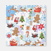 おもしろいサンタ マグネット (正面)