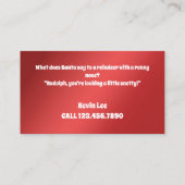 おもしろいサンタ 名刺 (裏面)