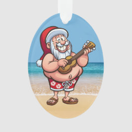 おもしろいサンタ – 背面を参照 –  オーナメント