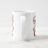 おもしろいサン親愛タ、猫のデザイン ジャンボコーヒーマグカップ (裏面)