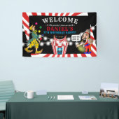 おもしろいサーカスチルドレン |カーニバル誕生日 横断幕 (トレードショー)