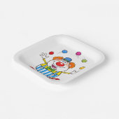 おもしろいサーカスピエロジャグリングボール ペーパープレート (傾斜あり)