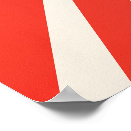 おもしろいサーカスピエロブライトグラフィックポスター ポスター (角)