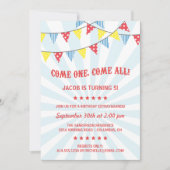 おもしろいサーカス誕生会 招待状 (正面)