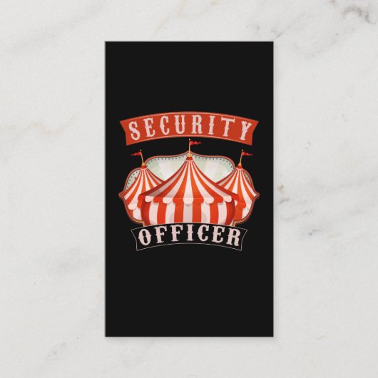 おもしろいサーカス警備員 名刺 (正面)