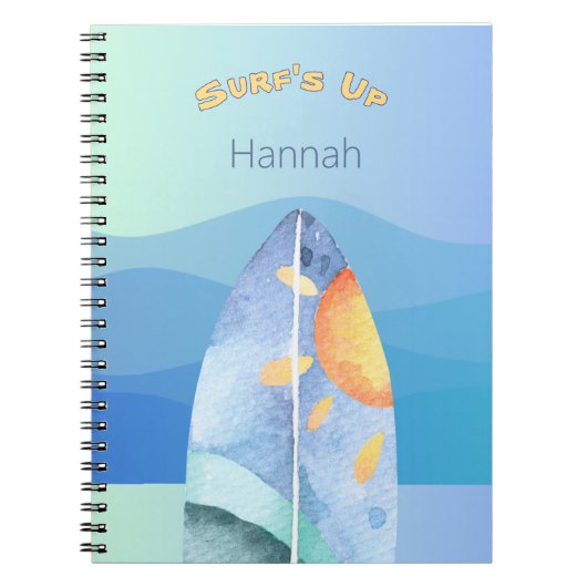 おもしろいサーフアップ ノートブック (正面)