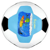 おもしろいサーフィン サッカーボール (回転)