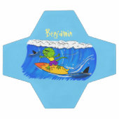 おもしろいサーフィン サッカーボール (フラット)