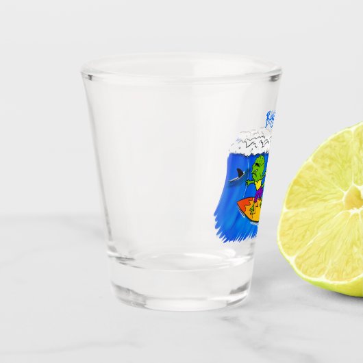 おもしろいサーフィン ショットグラス (左)