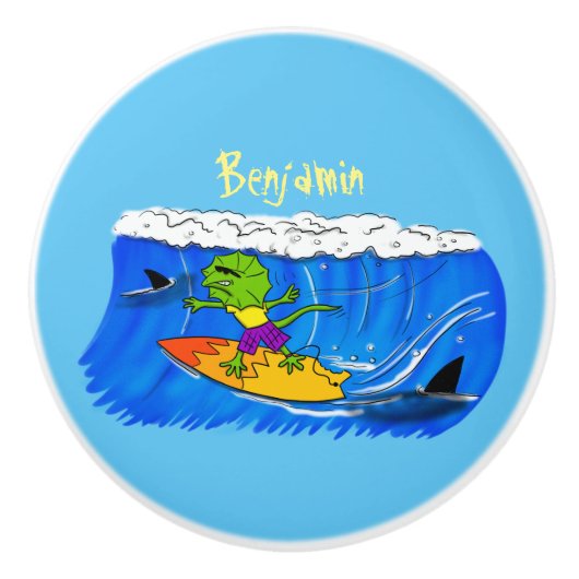 おもしろいサーフィン セラミックノブ (正面)